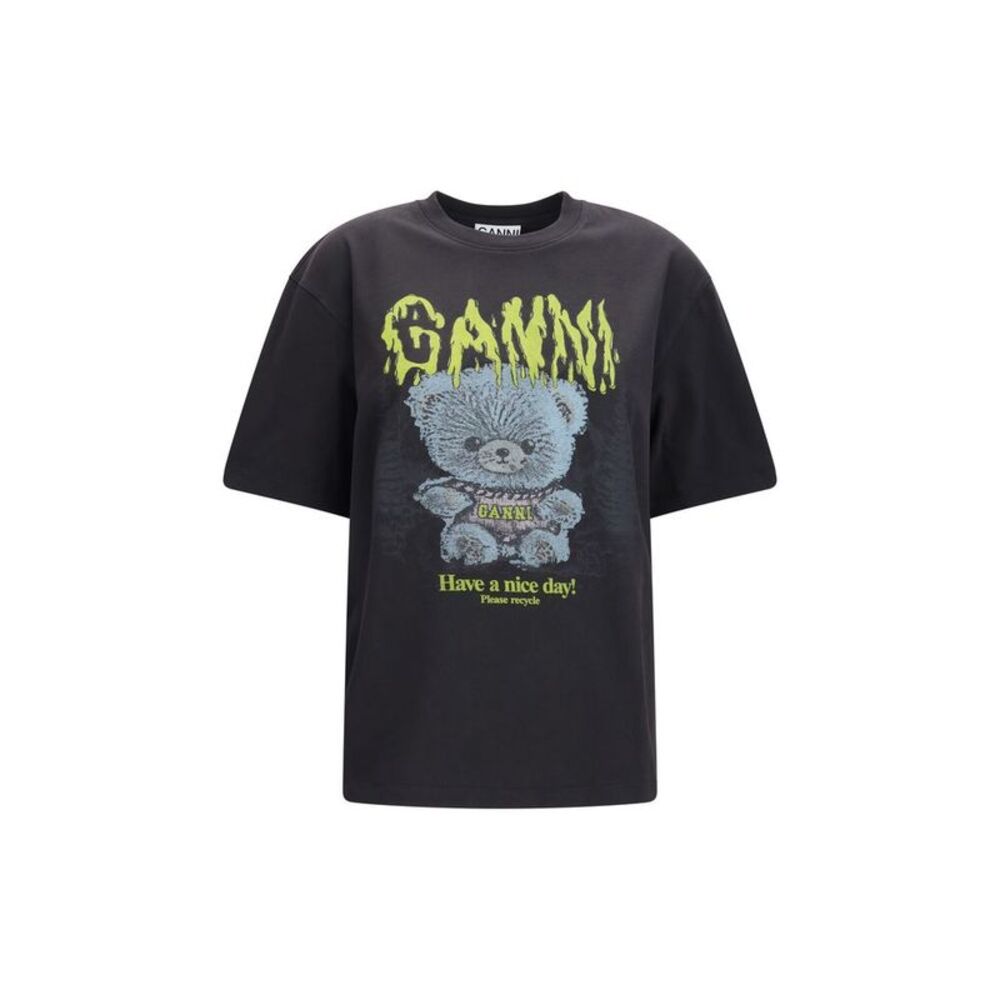 Ganni Gray Cotton Women's Sweatshirt